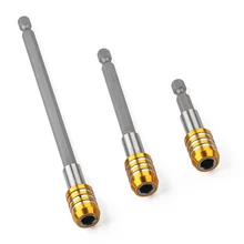 Магнитная отвертка бит держатель 1/" Шестигранным хвостовиком Quick Release сверла держатель 60/100/150 мм удлинители