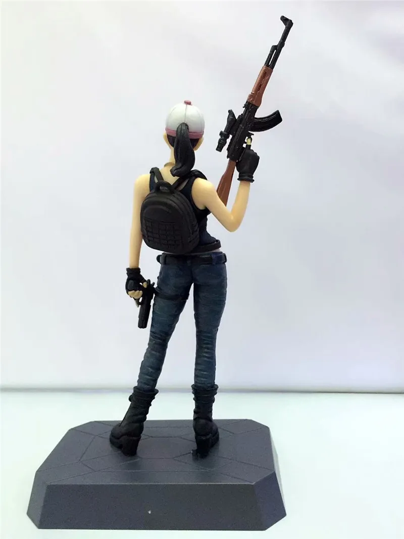 Game PUBG Playerunknown's BattleGrounds Chicken Dinner PVC Action Figure  Model Toys Hot Game Figuras Dolls  20-22cm (8)