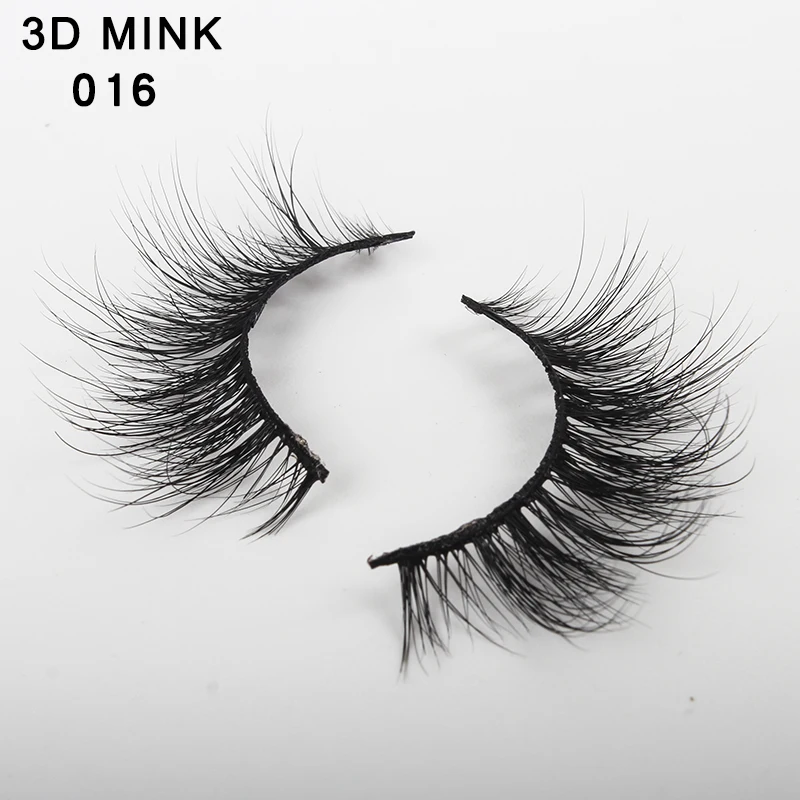 Ресницы из меха норки 3D предварительно сделанные накладные ресницы плотные натуральные длинные очаровательные наращивания ресниц#009-#016