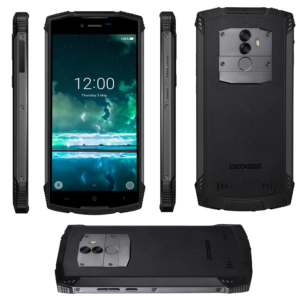DOOGEE S55 IP68 5500 мАч Touch ID смартфон 5 &quotHD + 18:9 Экран 13.0MP 8.0MP Rear Cam 4 64 ГБ Android 8 0 Octa Core
