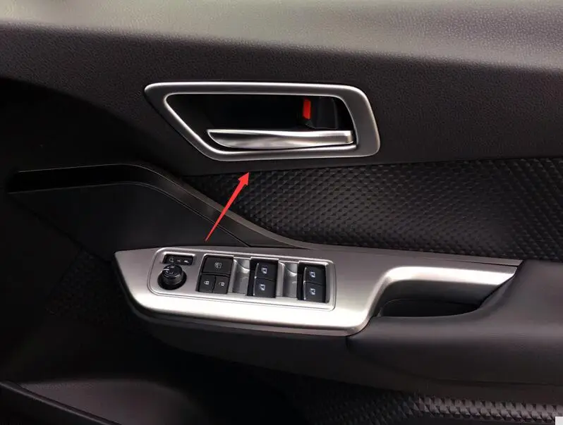 

ABS Plastic Chrome matt Inner Handle Bowl Cover Trims For Toyota C-HR C HR 2016 2017