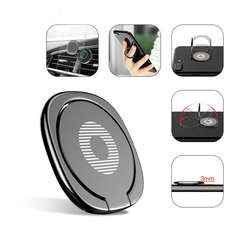 

1pcs Car Phone Holder Magnetic for Your Mobile Round Tablet Table Mobile Phone Stand for IPhone XR XS X Phone Ring Holder Grip