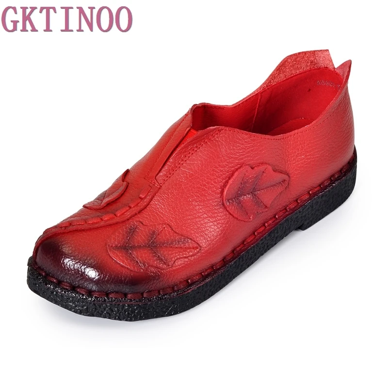 Women's Handmade Shoes Genuine Leather Flat Slip-resistant Mother Shoes Woman Loafers Soft Single Casual Shoes Women Flats цена Women's Handmade Shoes Genuine Leather Flat Slip-resistant Mother Shoes Woman Loafers Soft Single Casual Shoes Women Flats цены онлайн