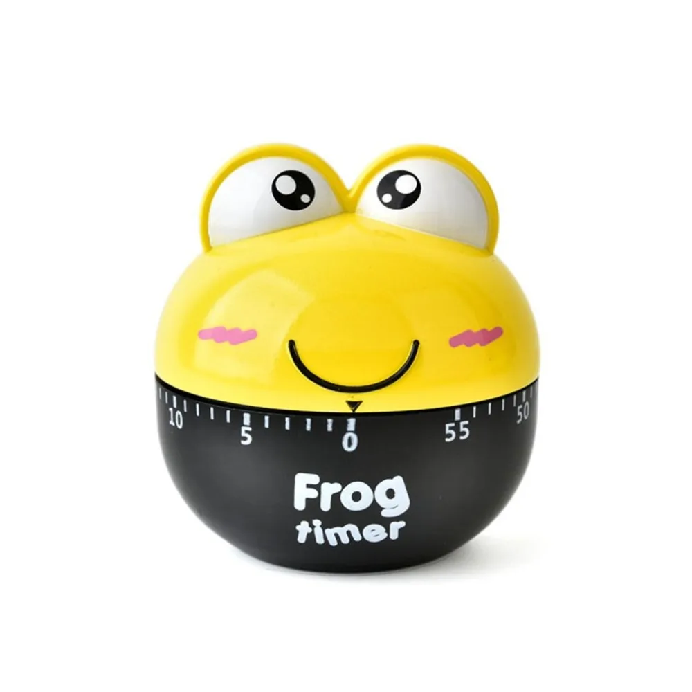 60 Minute Animal Timer Cute Frog Timer Mechanical Kitchen Counter Kitchen Useful Cooking Frog Shape for 3
