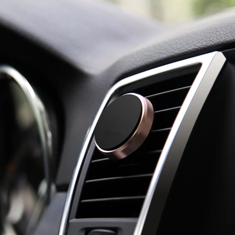 Voppton Portable Car Holder Phone Magnetic Kit Super Mini Air Vent Outlet Car-Styling Cell Phone GPS Stand Bracket For iPhone  (8)