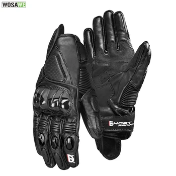 

Motorcycle Genuine Leather Gloves Motocross Racing Touchscreen Waterproof Gloves Motorcycle ATV Downhill Cycling Riding Gloves