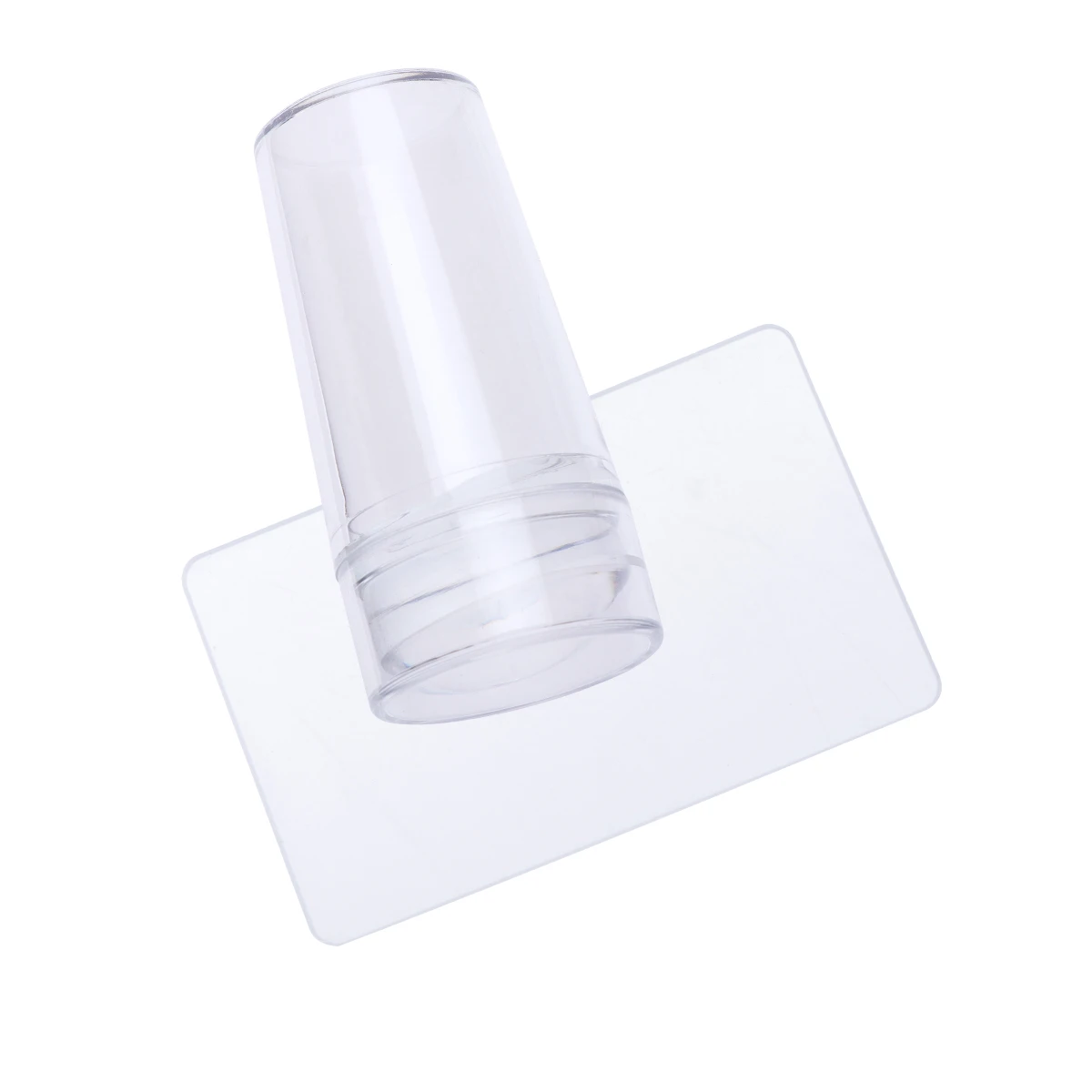 

Clear Nail Stampers with Cap Nail Art Stamping Stamper Scraper Set DIY Manicure Print Tool