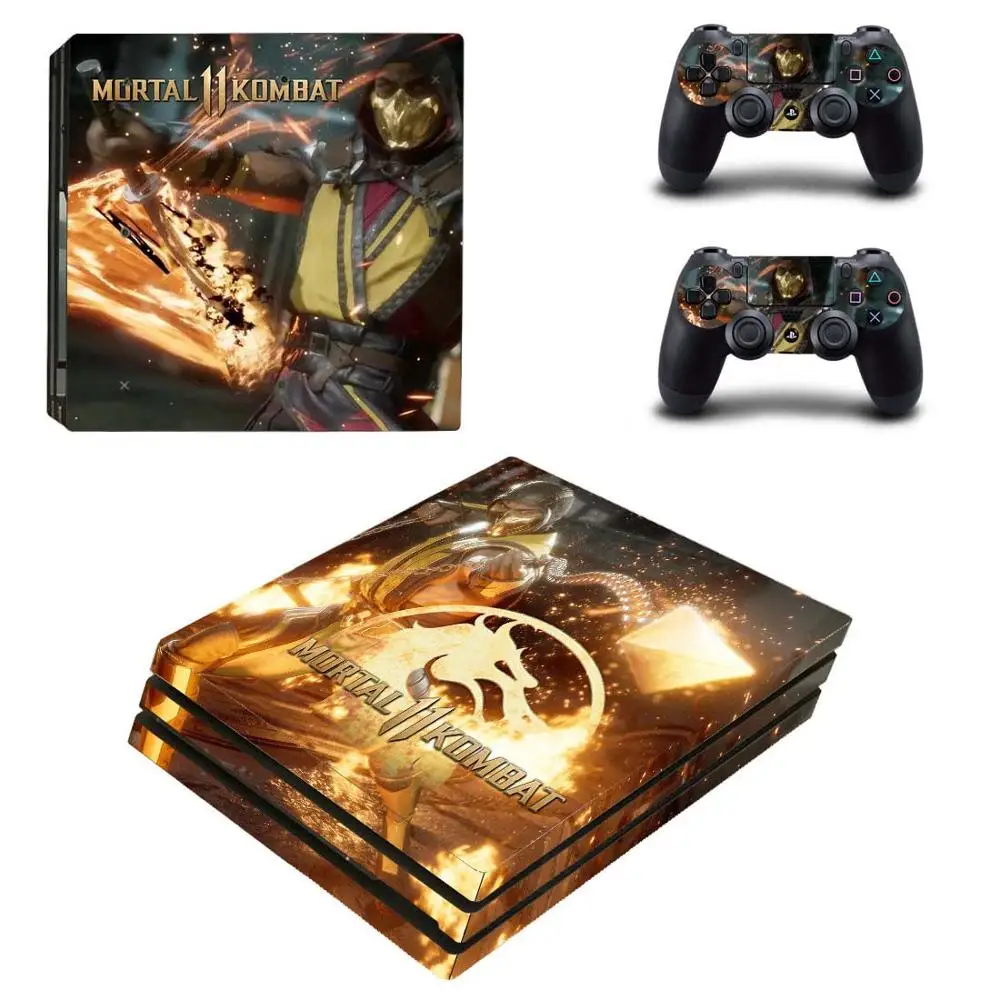 Mortal Kombat 11 PS4 Pro наклейка для кожи Vinilo PS 4 Pro наклейка s для sony Playstation 4 Pro консоль и контроллер Skins - Цвет: YSP4P-3290