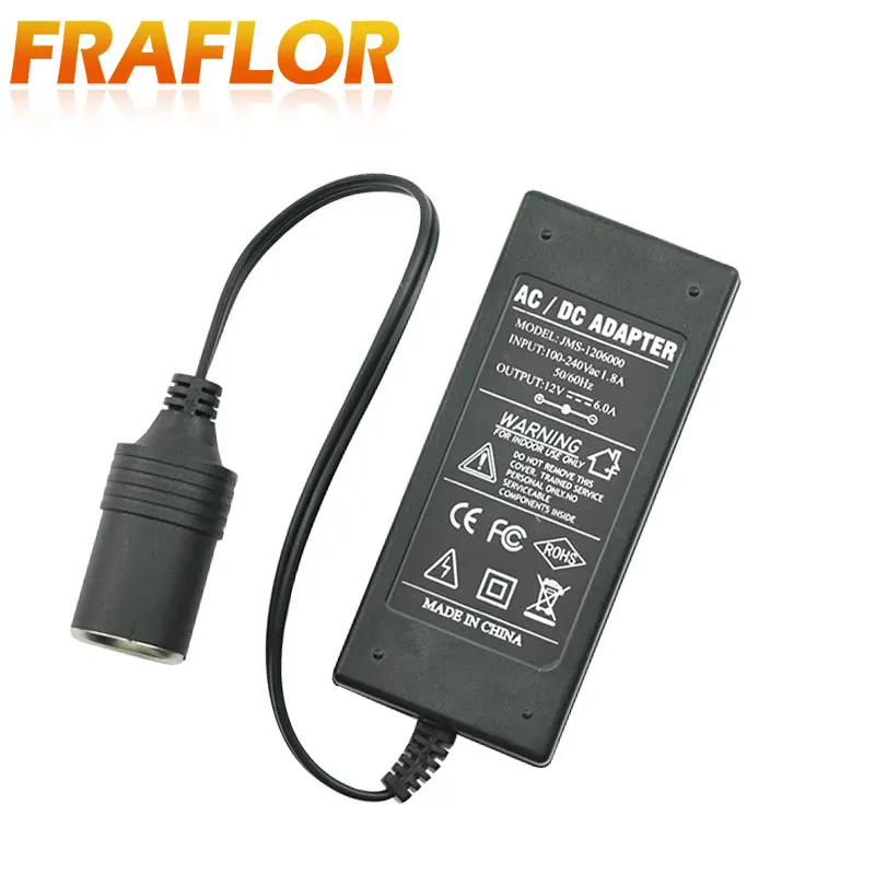 Adaptateur d′alimentation 120 V CA à 12 V CC avec prise allume-cigare - 5 A