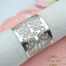 Пользовательские имена яркое серебро крещения Первое Святое Причастие крест кольца для салфеток