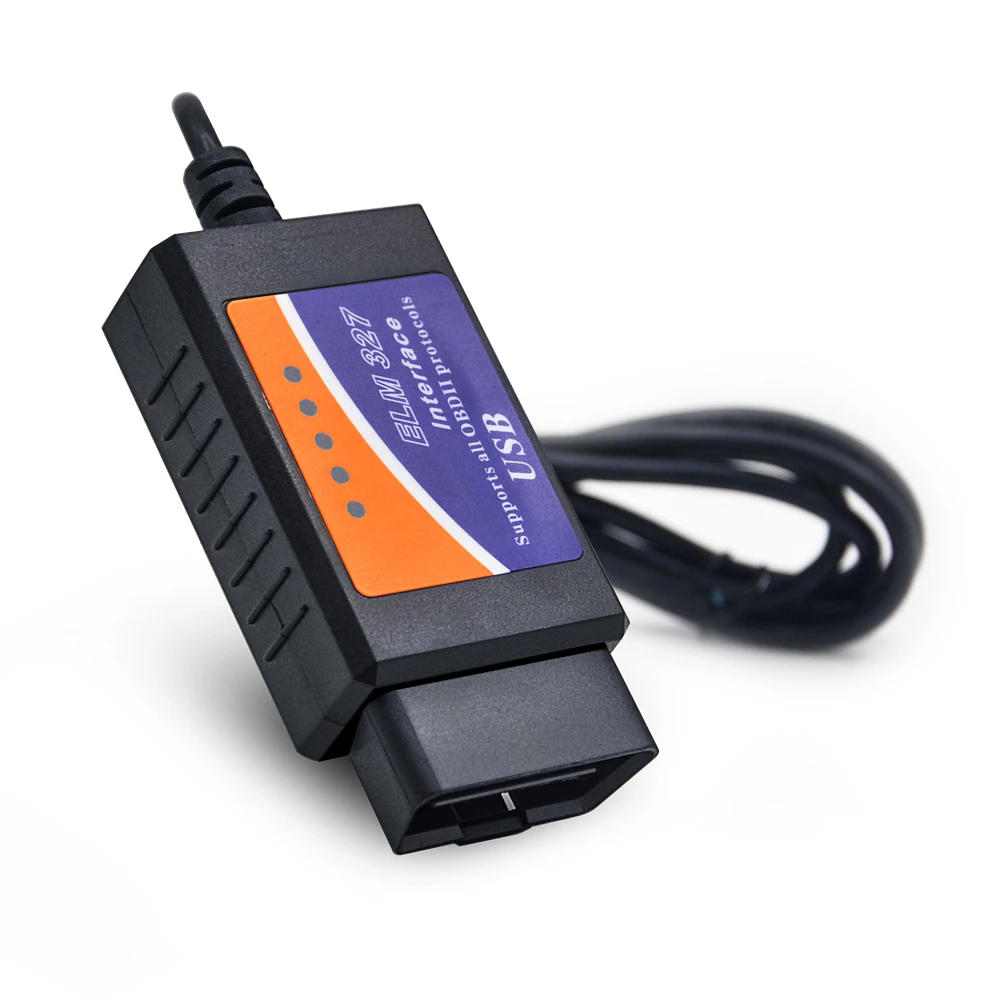 ELM327 Interface USB OBD2 Auto Scanner V2.1 OBDII OBD 2 II elm327 usb ...