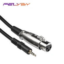 FELYBY 2,5 м Профессиональный XLR-3.5mm универсальный кабель для BM800 микрофон для записи караоке