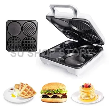 

Multi-Functional Waffle Maker breakfast Machine Four-Hole Muffin Machine Egg Frying Pan Pancake Machine