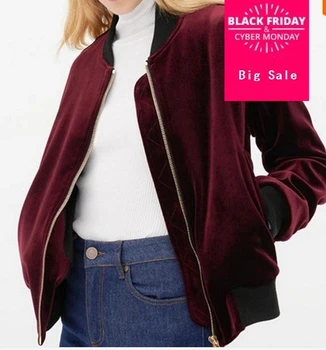 

2019 Spring Autumn Women Thin Jacket Tops Celeb Bomber Long Sleeve Coat Casual Stand Collar Slim Fit Outerwear Plus Size AW362