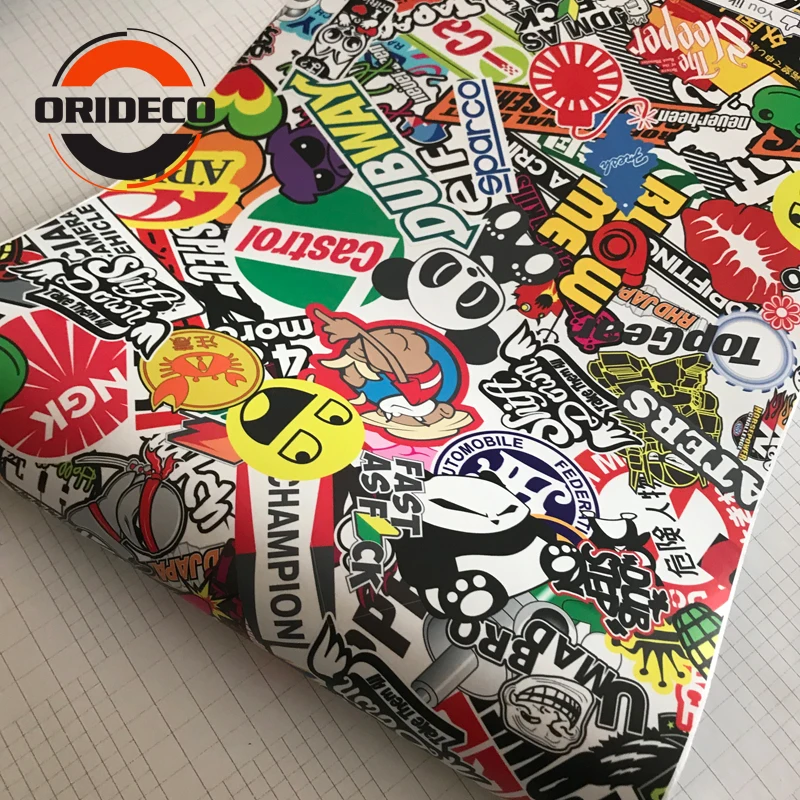 hot sale cartoon sticker bomb vinyl wraps 1