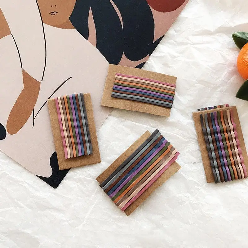 

10pcs Hair Clip Ladies Hairpins Girls Hairpin Curly Wavy Grips Hairstyle Hairpins Women Bobby Pins Styling Hair Accessories