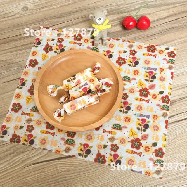 200pcs/lot Floral pattern Wax Paper, Food Wrapping Paper, Greaseproof