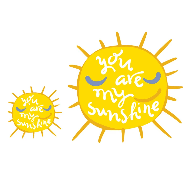 Sunshine Heat Transfers Iron On Patches For Jeans T shirt DIY Craft