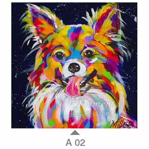 evermoment diamond painting dog looking outside
