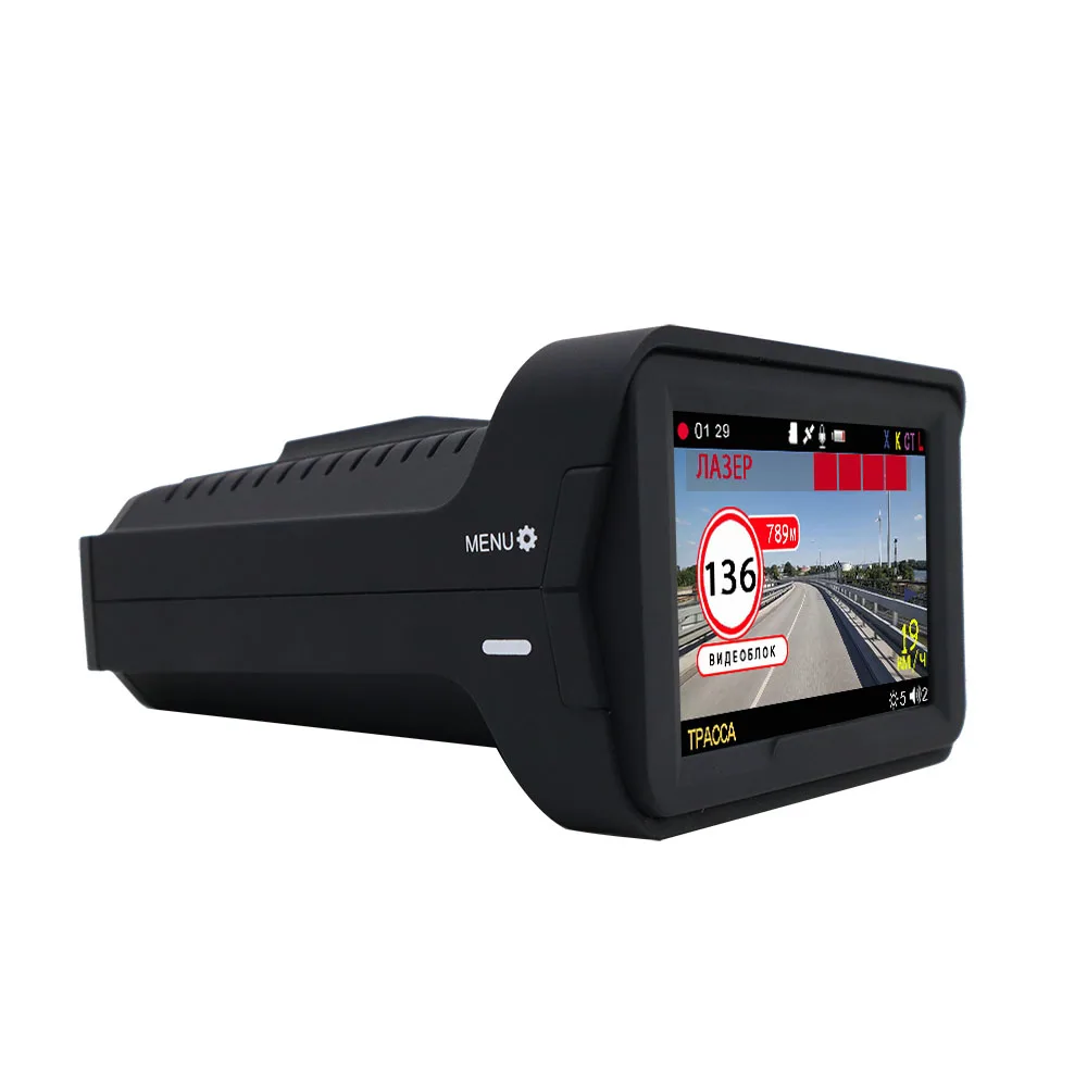 Karadar 3 In 1 Car Gps Anti Radar Detector DVR Video Recorder Deshcam Camera Russian Voice Ips 3 In