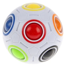 Hot Spherical Magic Cube Ball Toy Novelty Rainbow Ball Football Puzzle Learning Educational Toy For Children