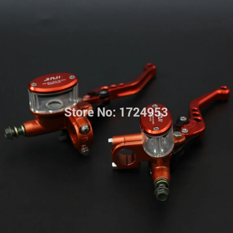 CNC 5 adjuster lever M10 oil hose Orange Front Brake Master Cylinder Pump Lever for Electric motorcycle scooter цена CNC 5 adjuster lever M10 oil hose Orange Front Brake Master Cylinder Pump Lever for Electric motorcycle scooter цены онлайн