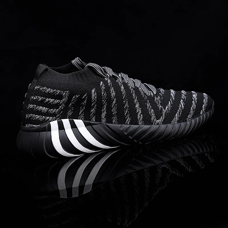 JINBEILEE New Flying Woven Sports Shoes Men's Breathable Mesh Running Casual Shock Absorber Socks Shoes Cushioning JINBEILEE New Flying Woven Sports Shoes Men's Breathable Mesh Running Casual Shock Absorber Socks Shoes Cushioning