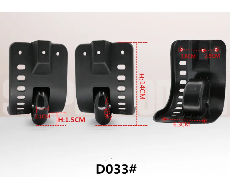 Сменные багажные колеса 2 шт. 1 левый и 1 правый Универсальный чемодан запчасти Колеса Аксессуары, колеса для чемоданов D082