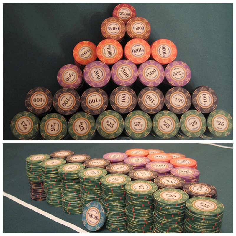 Persia Style Ceramic Poker Chips Iranian Design High Quality Poker