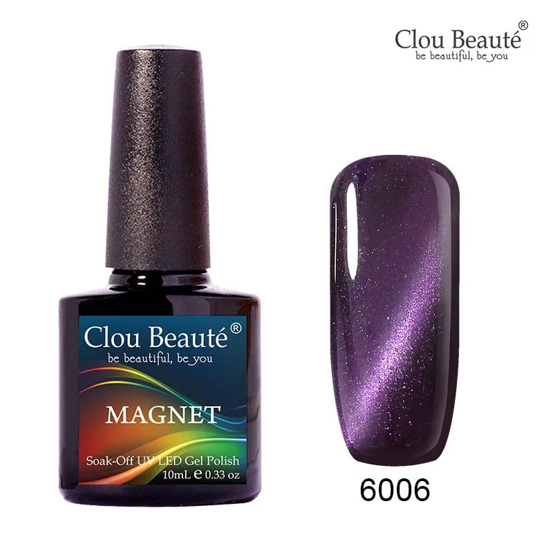 УФ гель для ногтей Clou Beaute Cat Eye профессиональный Магнитный Гель лак красный сапфир