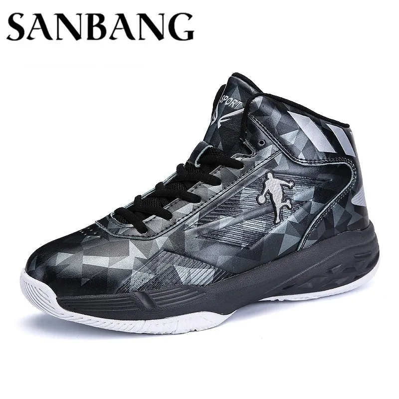 

Men Basketball Shoes High Top Outdoor High Quality High Top Sneakers Outdoor men Sport Basket Breathable Ankle air Cushion WX4