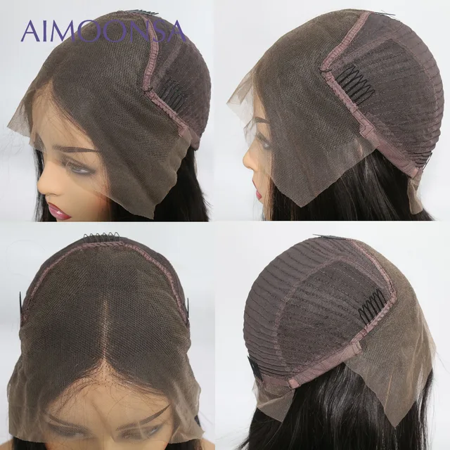 Honey Blonde Lace Front Wigs Ombre Human Hair Wig Mongolian Kinky