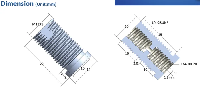 Натуральный PP/PTFE 1/4-28UNF переборка соединение фитинг наружная резьба для тефлоновых труб