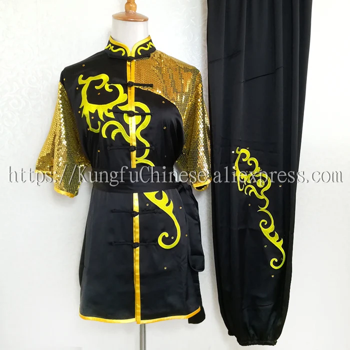 

Chinese Kungfu uniform wushu garment changquan outfit taolu clothes Martial arts suit for men women boy girl kids adults child