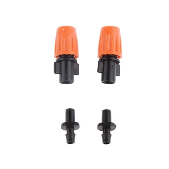 

20 Pieces Garden Irrigation Nozzle Adjustable Single-Headed Atomized Belt Barbed Garden Water Connectors