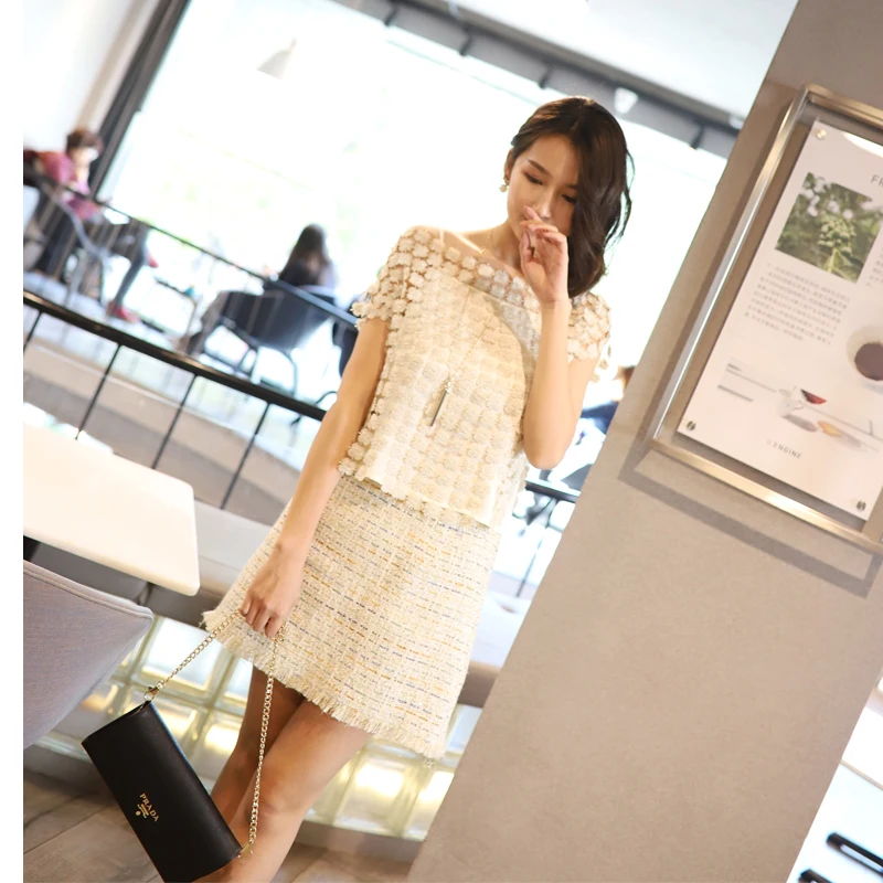 2018 Deva Fashion Womens Lace Hollow Out Tops Gold Beige