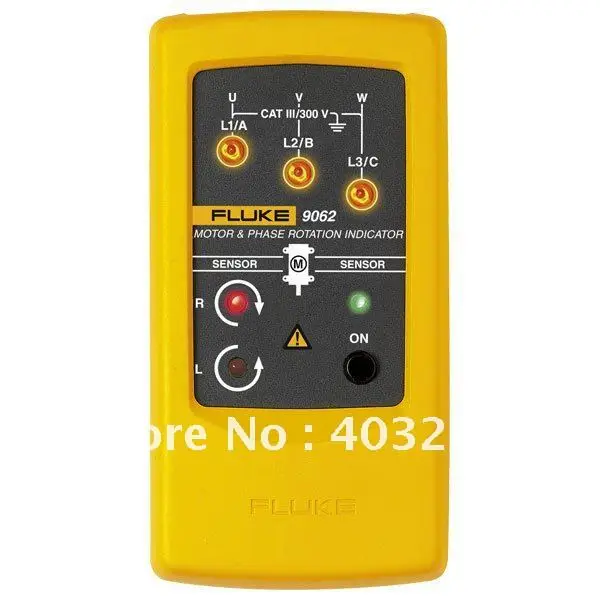 

Fluke 9062 Motor and 3 Phase Rotation Indicator Tester Meter 100% Authentic
