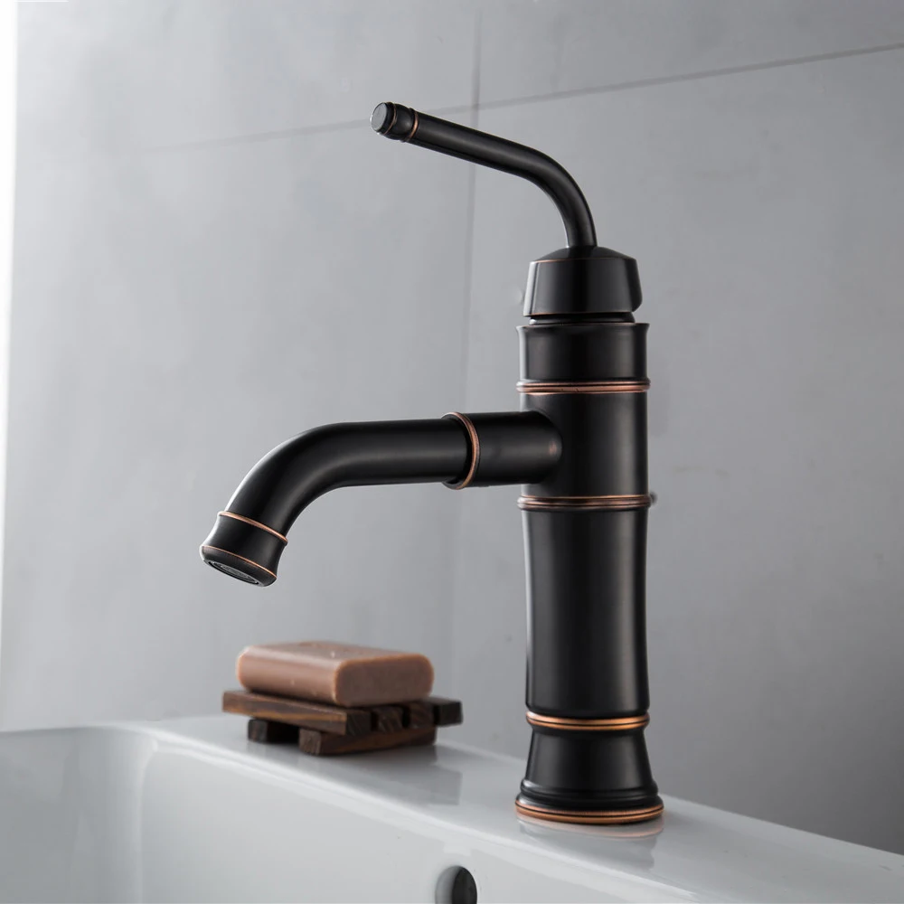 New Style Basin Faucet Retro Black Color Faucet Taps Bathroom Sink