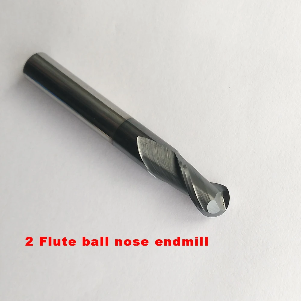 

1pc R3*12*D6*150L-HRC45 2 Flutes solid carbide Coated Ball Nose End Mills CNC router bit milling cutters knife