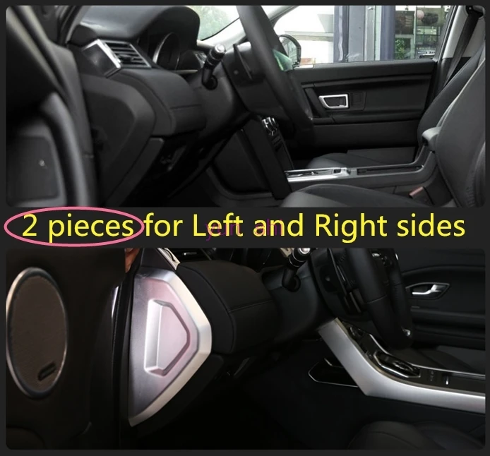 2 pcs Metal Car Centeral Decoration Dasdboard Sides Frame Upgrade Covers Car-styling For Land rover Range Rover Evoque 2012-16