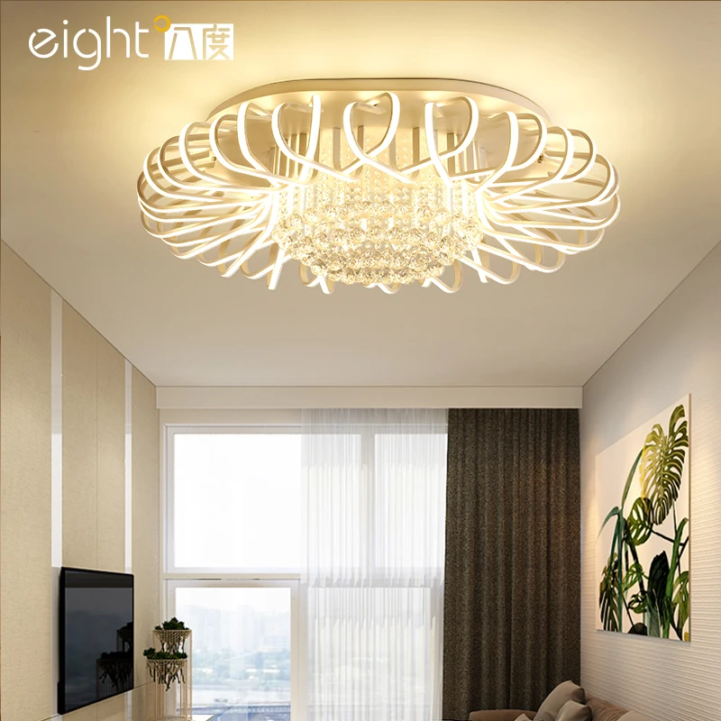 

Postmodern Simple Living Room Ceiling Lights Creative Bird's Nest fixtures LED crystal Lamps Bedroom Nordic Ceiling Lighting