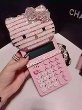 2016 New 8 digit pink cute hello kitty calculator wholesale 13*6CM calculator no voice cute calculator