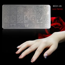 BC-1 PCS Nail Art Stamper Plate DIY Plastic Nail Tool Gel Polish Printer Transfer Nail Decoration Decorator
