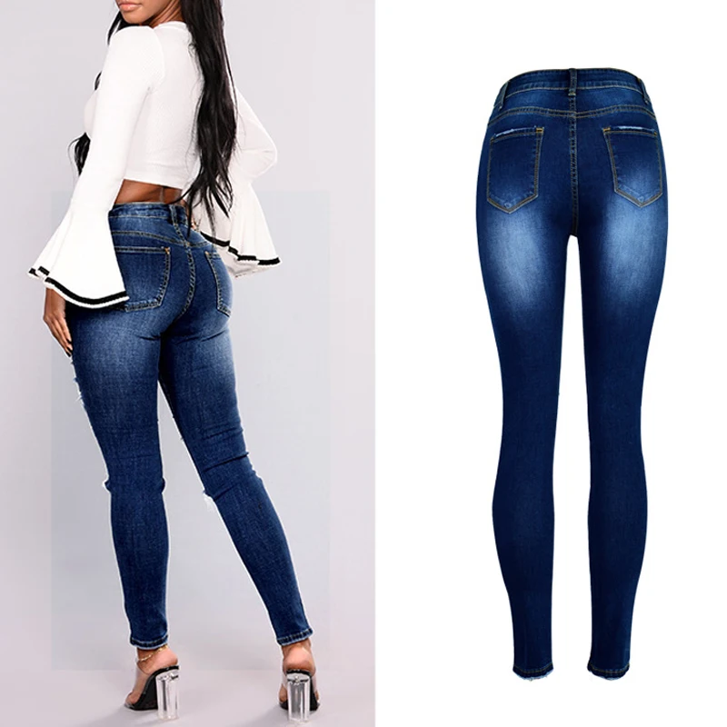 Женские джинсы с жемчужинами и бисером, рваные джинсы для женщин, Стрейчевые джинсы с высокой талией размера плюс 3XL, женские джинсы, женские джинсовые брюки