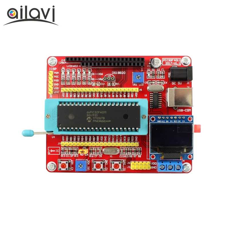 1 комплект USB dsPIC30F4011 плата для разработки Pic системная sPIC программирующая