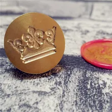 Настроить латунная печать Корона Сделай Сам набор логотипов именной, буква/уплотнение воск/Свадебный Воск печать на заказ приглашение штамп