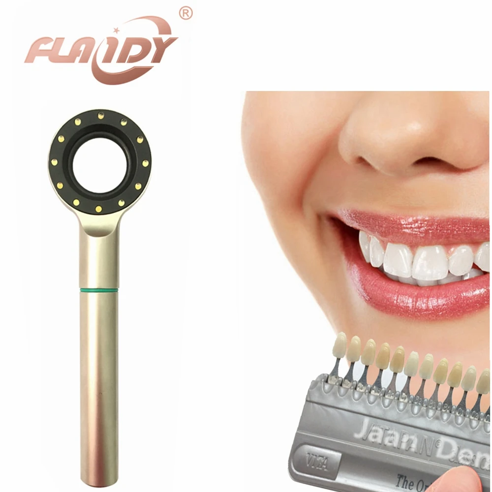 

A0015 Teeth Hand-held LED Dental Shade Matching Light for Teeth Whitening and Ceramic Buildup