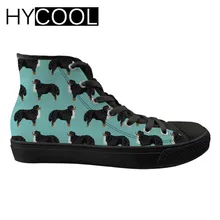 HYCOOL; женская прогулочная обувь; кроссовки с принтом Бернской горной собаки; женская спортивная обувь; удобные кроссовки с высоким берцем