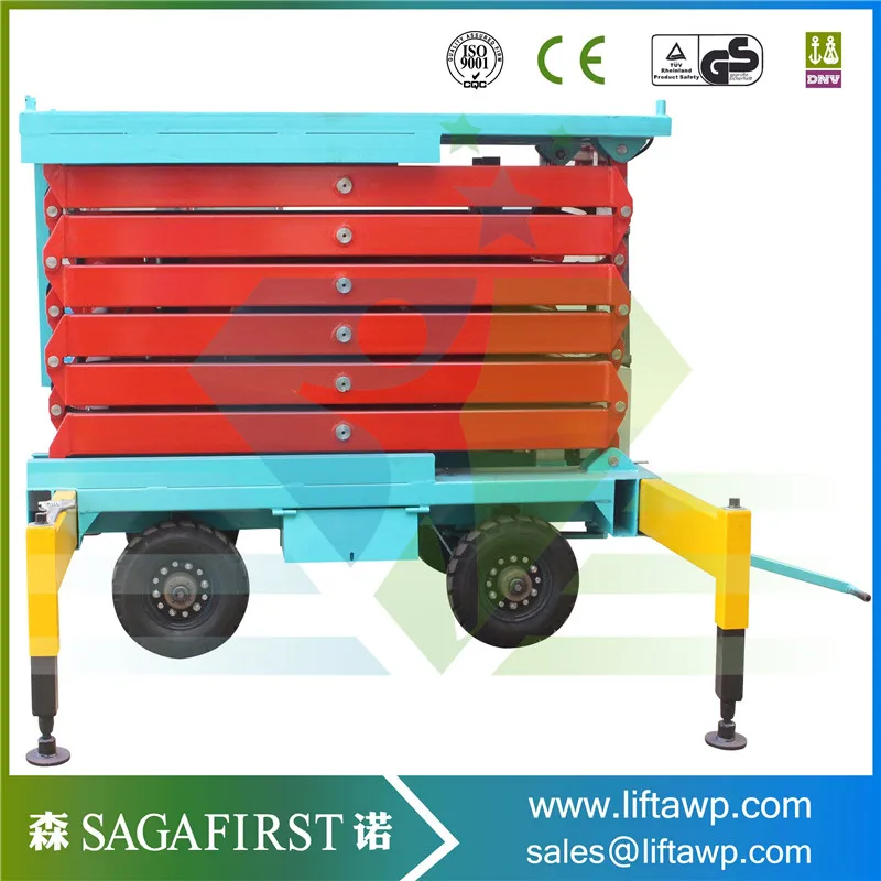 High Rise Hydraulic Window Cleaning Lift Scissor Lift for Salein Car