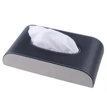 Универсальный красный кожаный Авто Tissue Box Обложка Футляр для бумажных салфеток полотенца